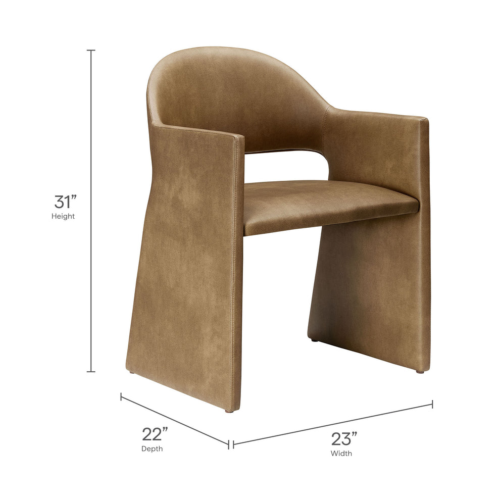 Talia Vegan Leather Dining Armchair by Modway | Dining Chairs | Modishstore - 18