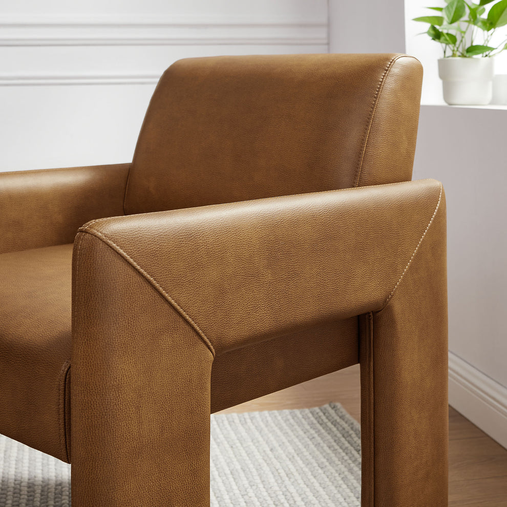 Daven Vegan Leather Dining Armchair by Modway | Dining Chairs | Modishstore - 7