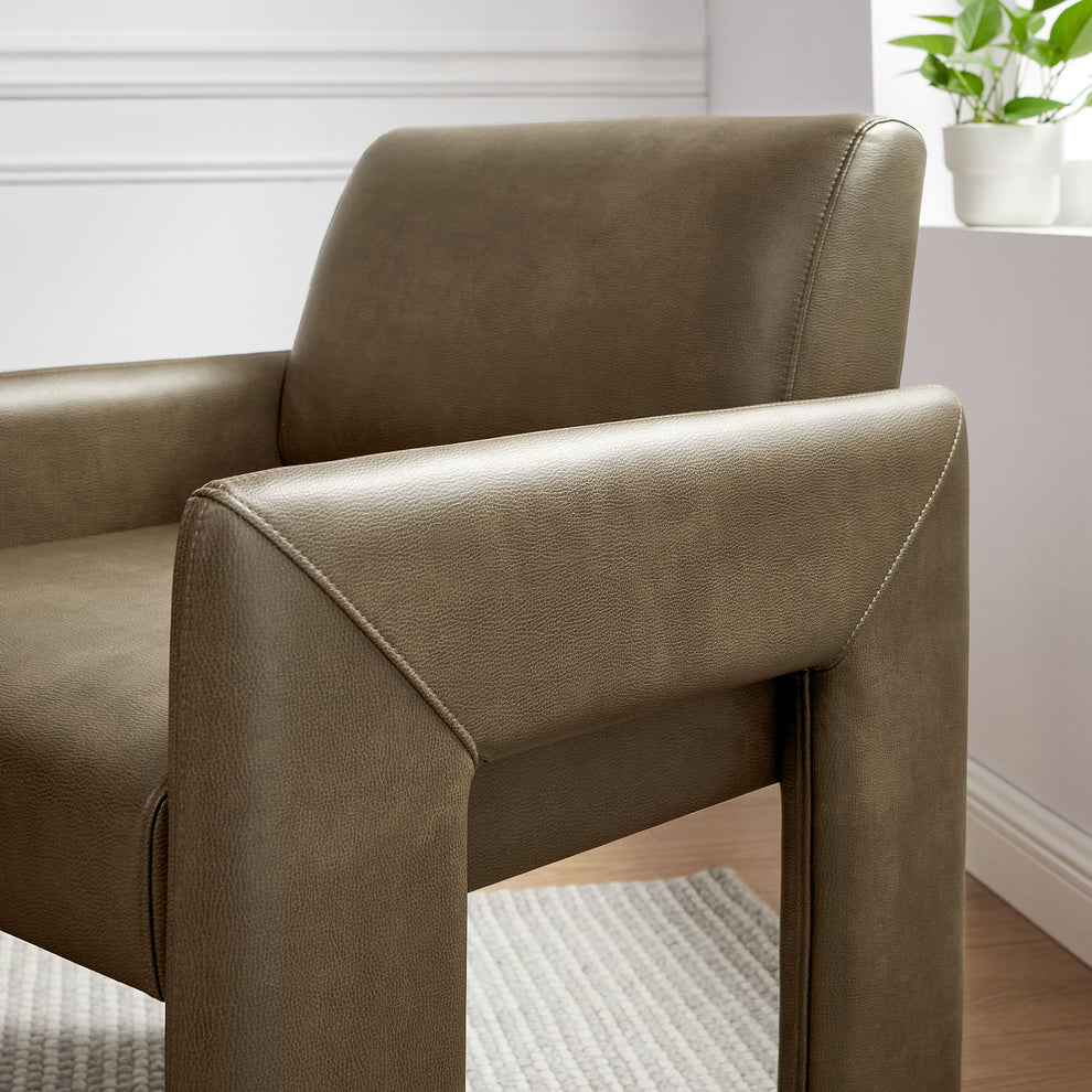 Daven Vegan Leather Dining Armchair by Modway | Dining Chairs | Modishstore - 15