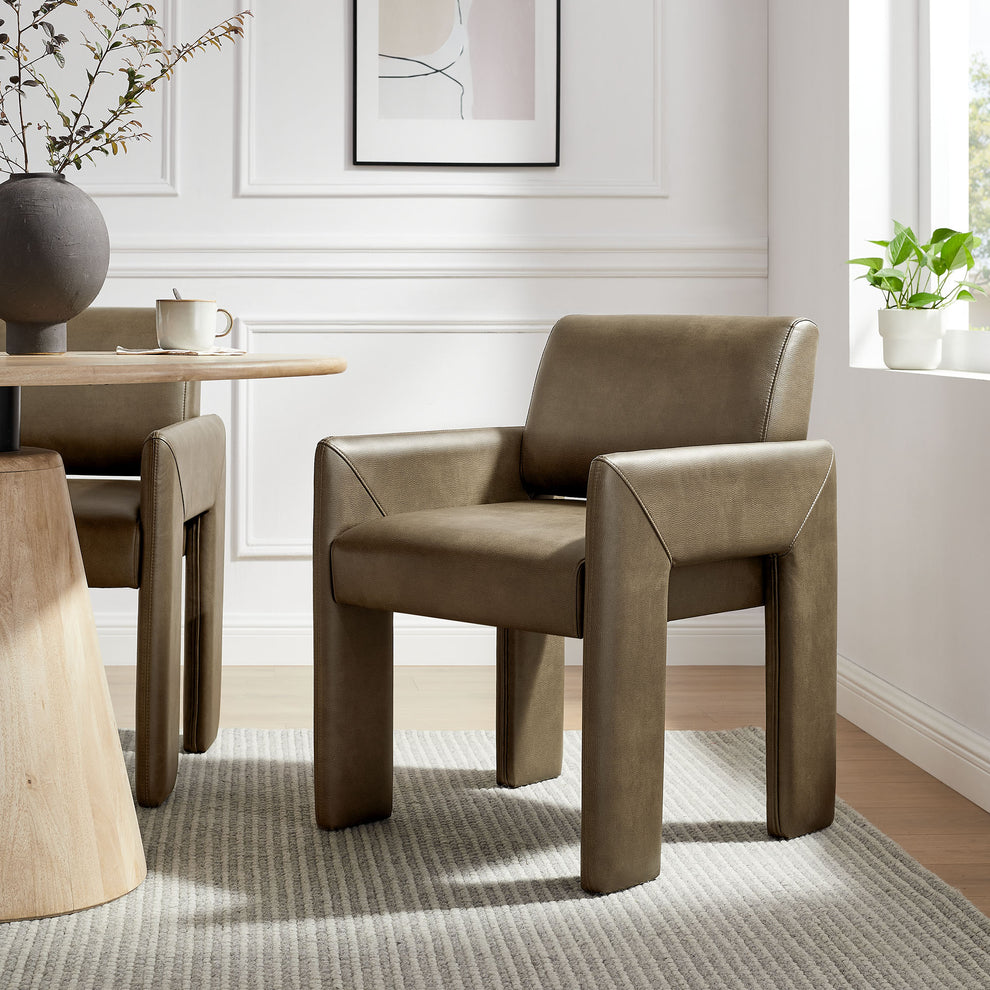 Daven Vegan Leather Dining Armchair by Modway | Dining Chairs | Modishstore - 16