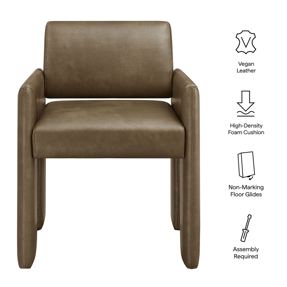 Daven Vegan Leather Dining Armchair by Modway | Dining Chairs | Modishstore - 17