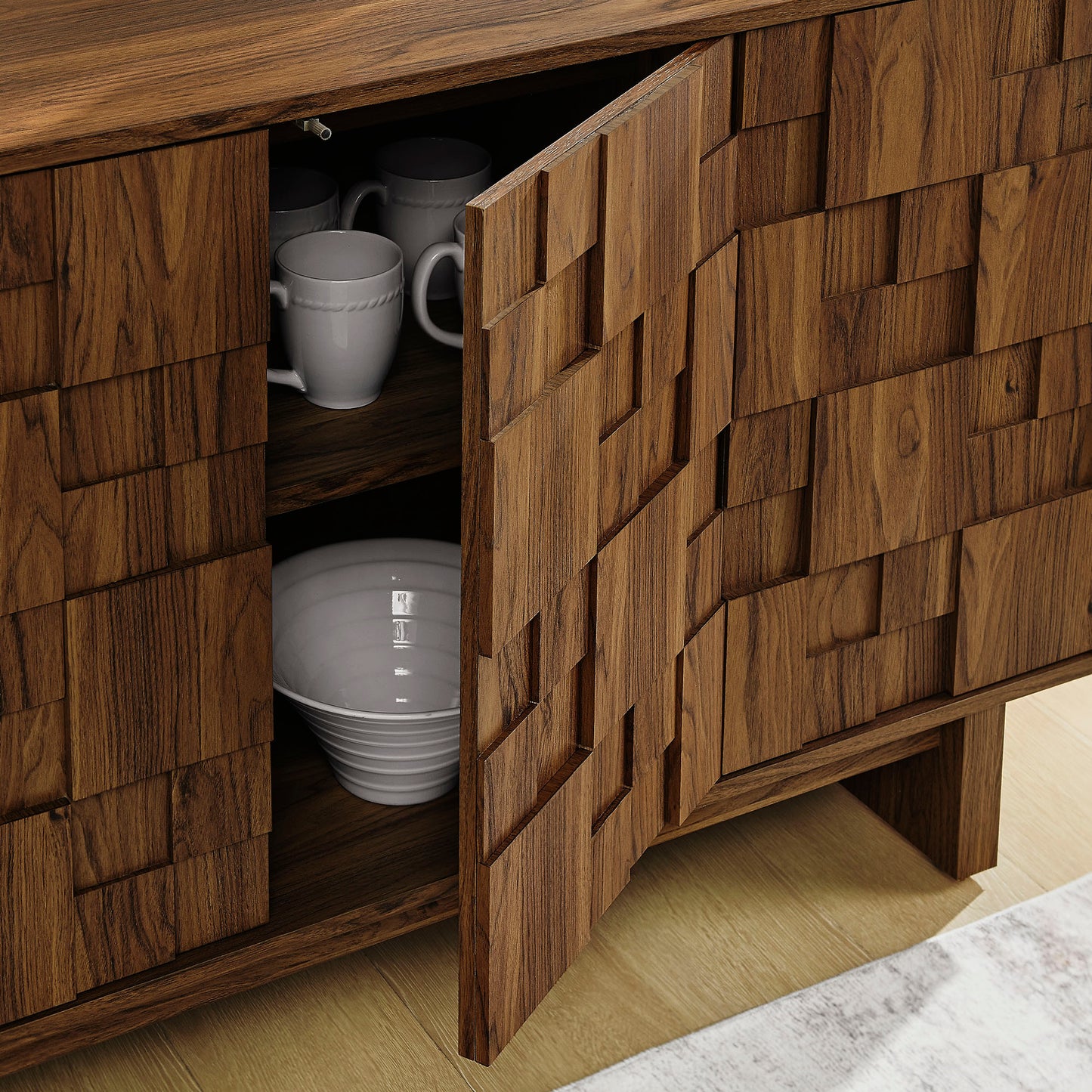 Owen 59 Inch 4 Door Geometric Sideboard by Modway | Sideboards | Modishstore - 7