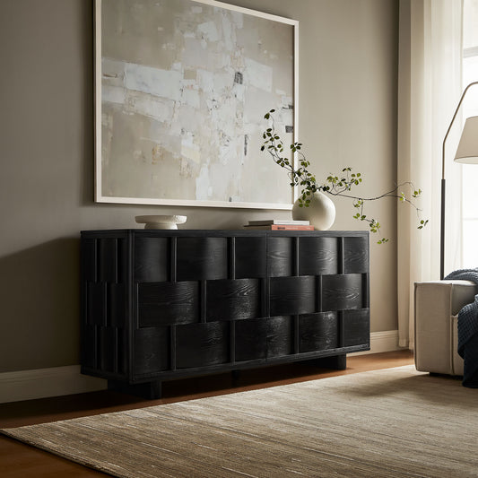 Foundry 71" Woven Design Buffet Storage Cabinet by Modway