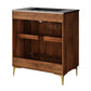 Vernon 30" Fluted Wood Vanity Cabinet With Sink by Modway