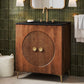 Vernon 30" Fluted Wood Vanity Cabinet With Sink by Modway