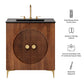 Vernon 30" Fluted Wood Vanity Cabinet With Sink by Modway