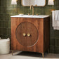 Vernon 30" Fluted Wood Vanity Cabinet With Sink by Modway