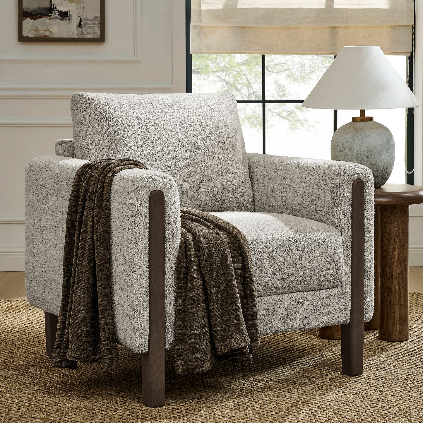 Hawken Boucle Fabric Accent Armchair by Modway