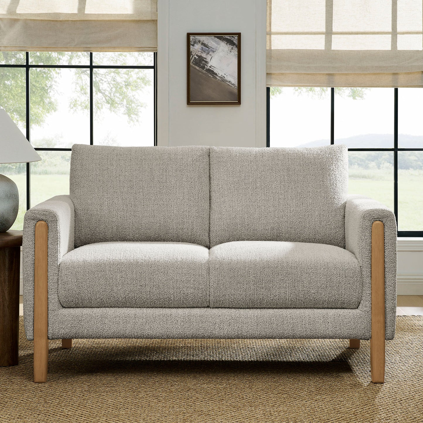 Hawken Boucle Fabric Loveseat by Modway
