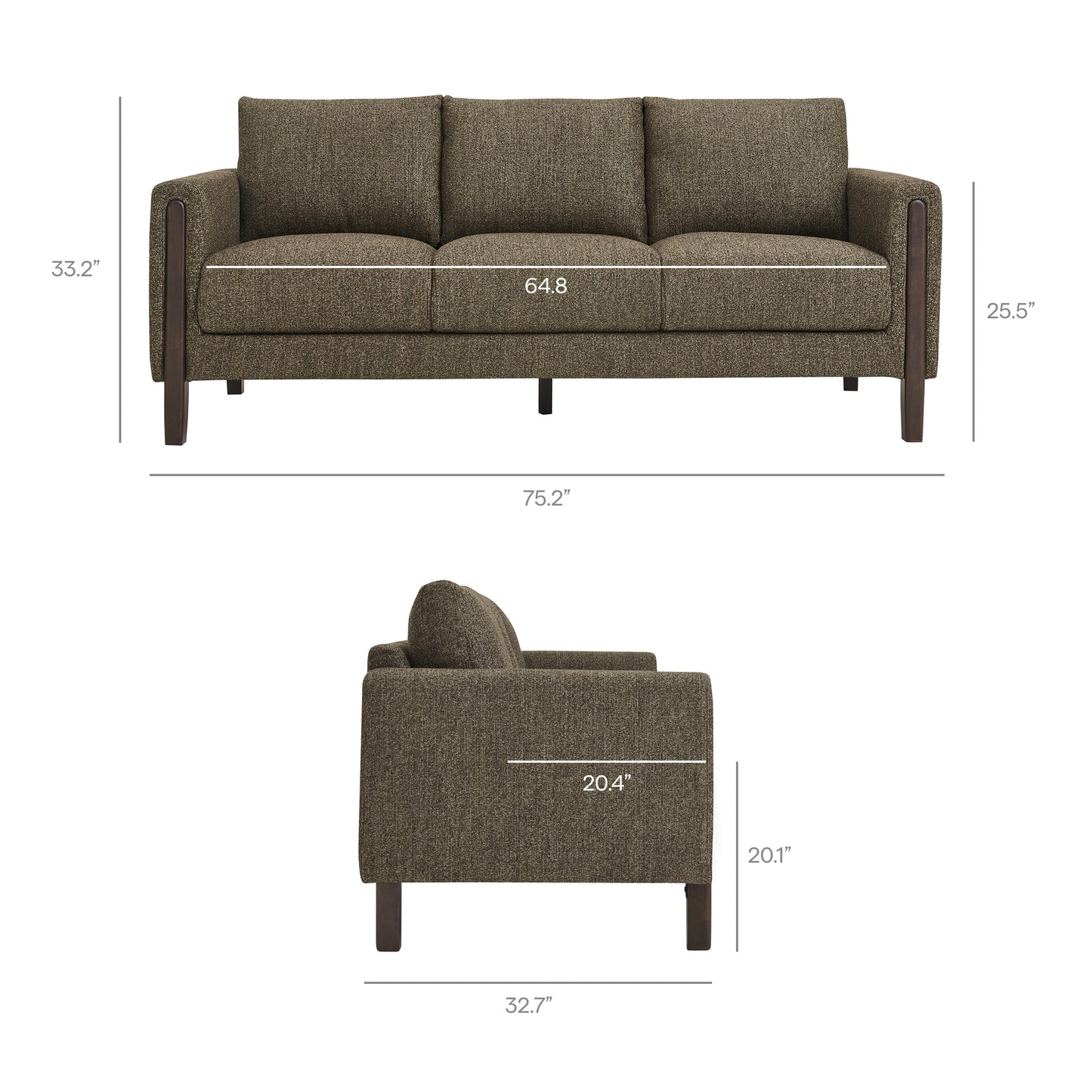 Hawken Boucle Fabric Sofa by Modway