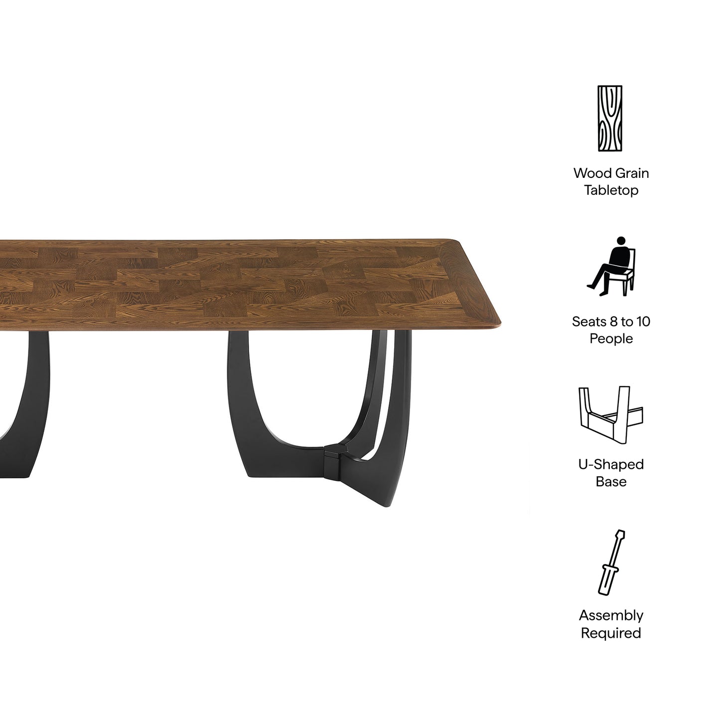 Wrenly 94" Dining Table by Modway