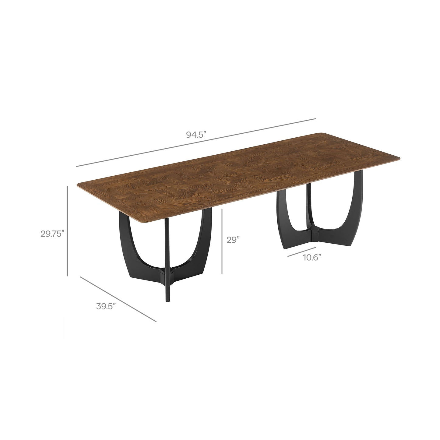 Wrenly 94" Dining Table by Modway