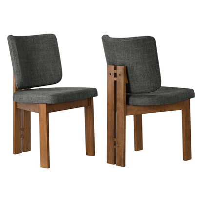 Alba Armless Upholstered Dining Chairs Set Of 2 by Modway