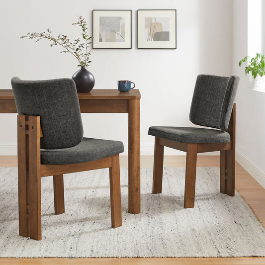Alba Armless Upholstered Dining Chairs Set Of 2 by Modway