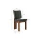 Alba Armless Upholstered Dining Chairs Set Of 2 by Modway