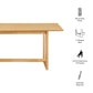 Ashcroft 69" Rectangular Dining Table by Modway