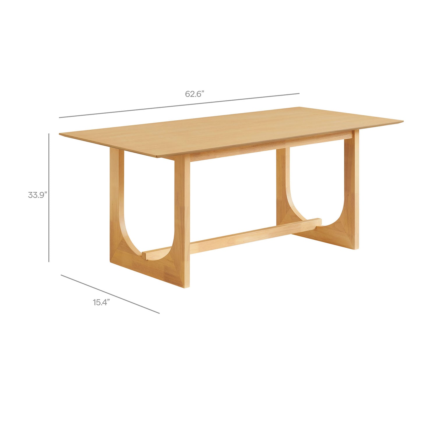 Ashcroft 69" Rectangular Dining Table by Modway