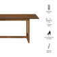 Ashcroft 69" Rectangular Dining Table by Modway