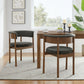 Clea Curved Upholstered Dining Chairs Set Of 2 by Modway