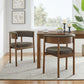 Clea Curved Upholstered Dining Chairs Set Of 2 by Modway