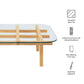 Isby 35 Inch Tempered Glass Coffee Table by Modway