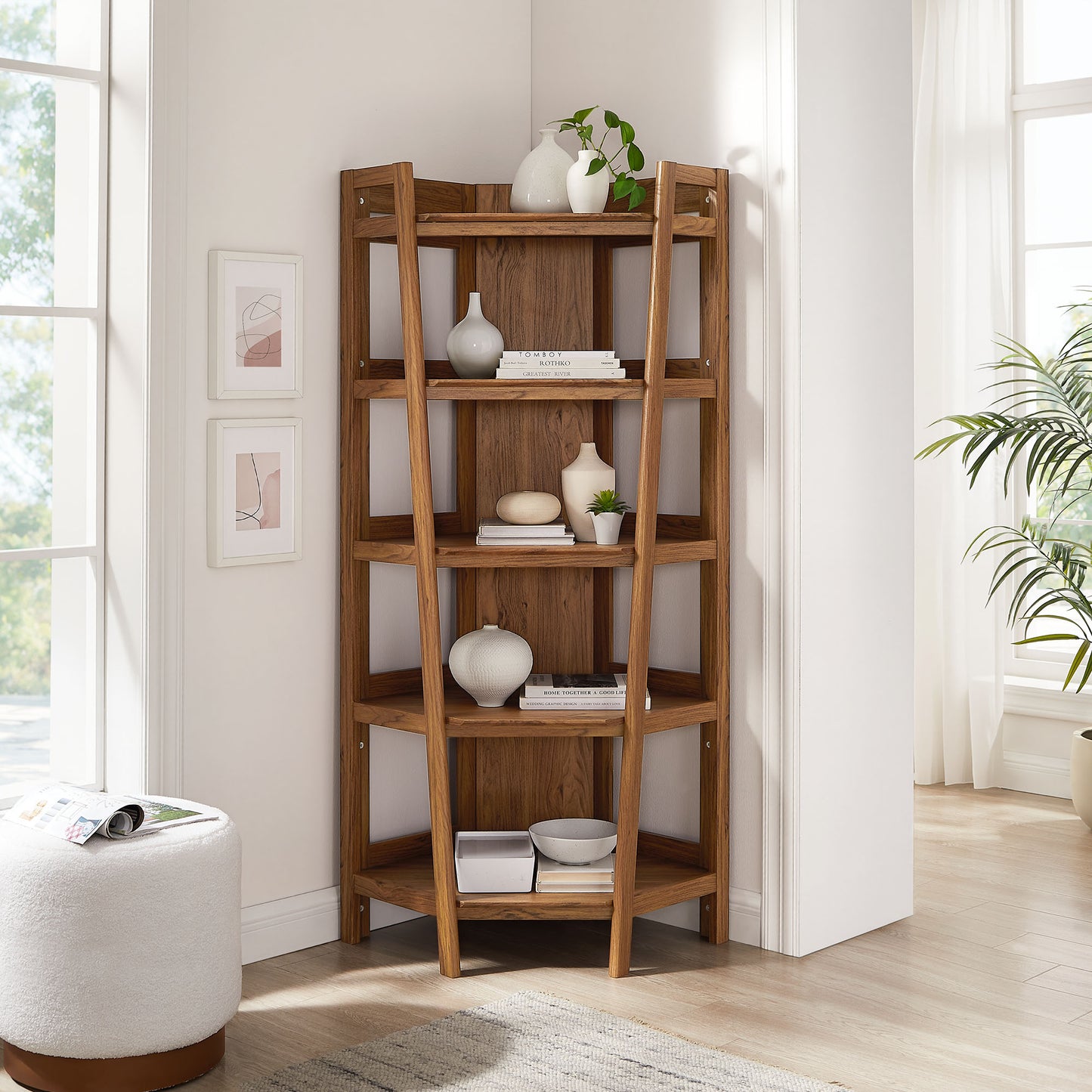 Bixby 71 Inch Corner Bookshelf by Modway