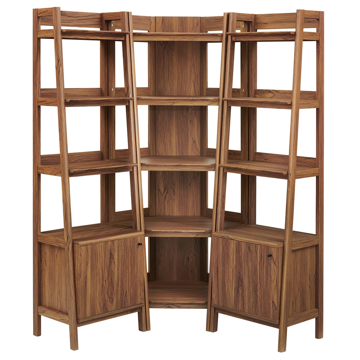 Bixby 3-piece Corner Bookshelf Set with Narrow Bookshelves by Modway