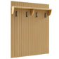 Render Fluted Coat Rack Panel With Shelf by Modway