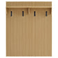 Render Fluted Coat Rack Panel With Shelf by Modway