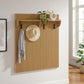 Render Fluted Coat Rack Panel With Shelf by Modway
