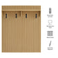 Render Fluted Coat Rack Panel With Shelf by Modway