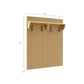 Render Fluted Coat Rack Panel With Shelf by Modway