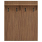 Render Fluted Coat Rack Panel With Shelf by Modway
