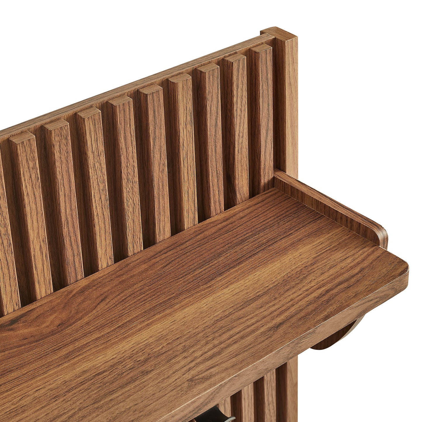 Render Fluted Coat Rack Panel With Shelf by Modway