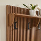 Render Fluted Coat Rack Panel With Shelf by Modway
