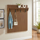 Render Fluted Coat Rack Panel With Shelf by Modway