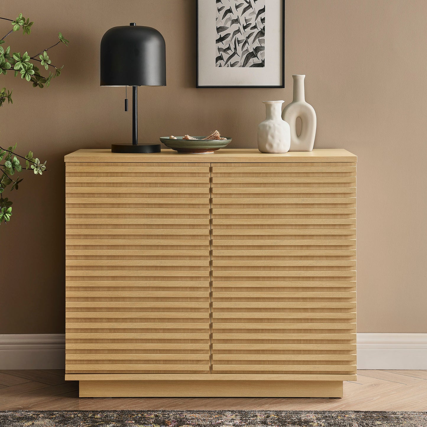 Render 2-Door Fluted Accent Cabinet by Modway