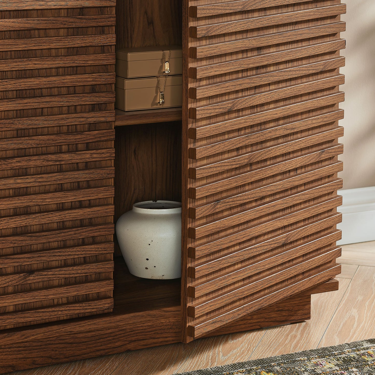 Render 2-Door Fluted Accent Cabinet by Modway