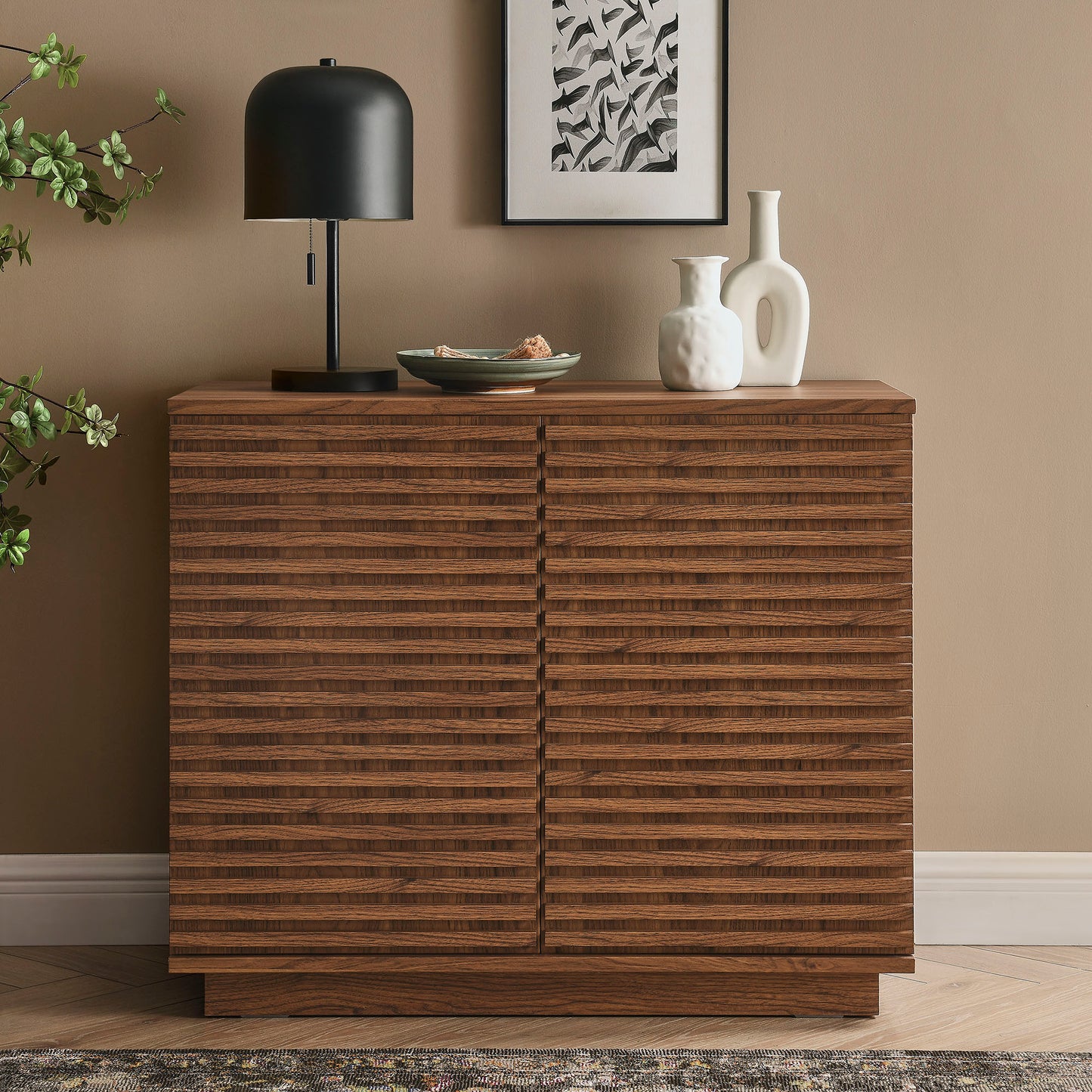 Render 2-Door Fluted Accent Cabinet by Modway