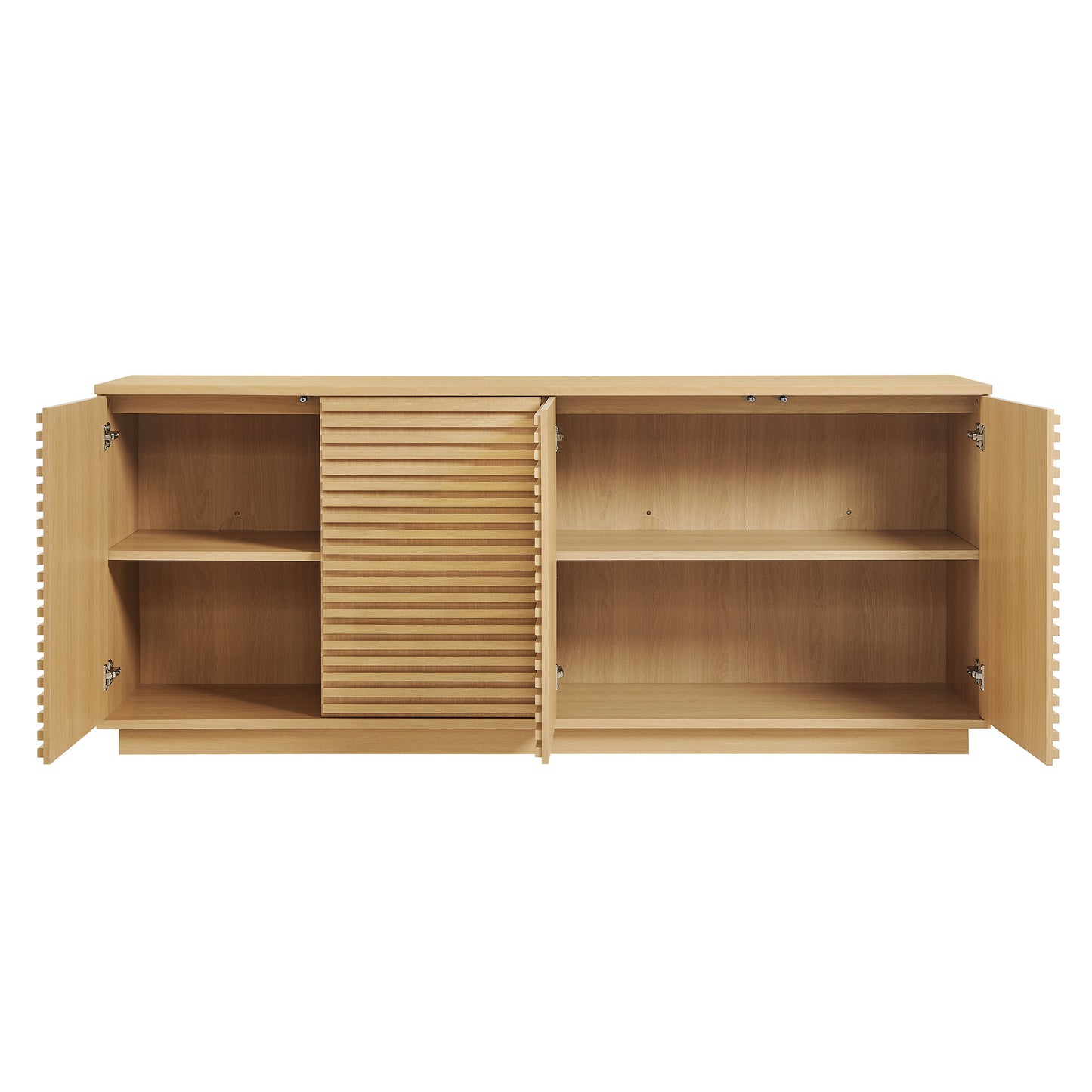 Render 4-Door Fluted Sideboard Cabinet TV Stand by Modway