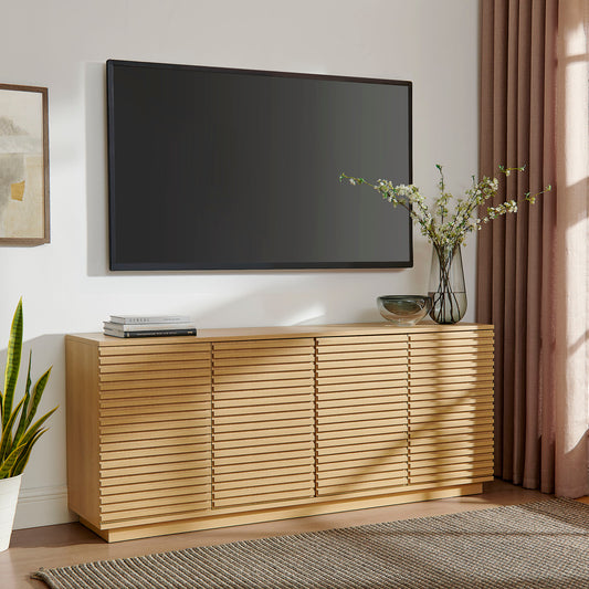 Render 4-Door Fluted Sideboard Cabinet TV Stand by Modway