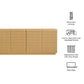 Render 4-Door Fluted Sideboard Cabinet TV Stand by Modway