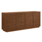 Render 4-Door Fluted Sideboard Cabinet TV Stand by Modway