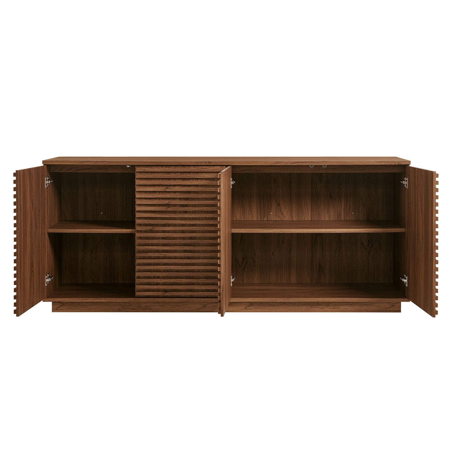 Render 4-Door Fluted Sideboard Cabinet TV Stand by Modway