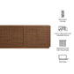 Render 4-Door Fluted Sideboard Cabinet TV Stand by Modway