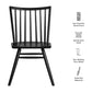 Alvar Spindle Back Dining Side Chairs Set of 2 by Modway