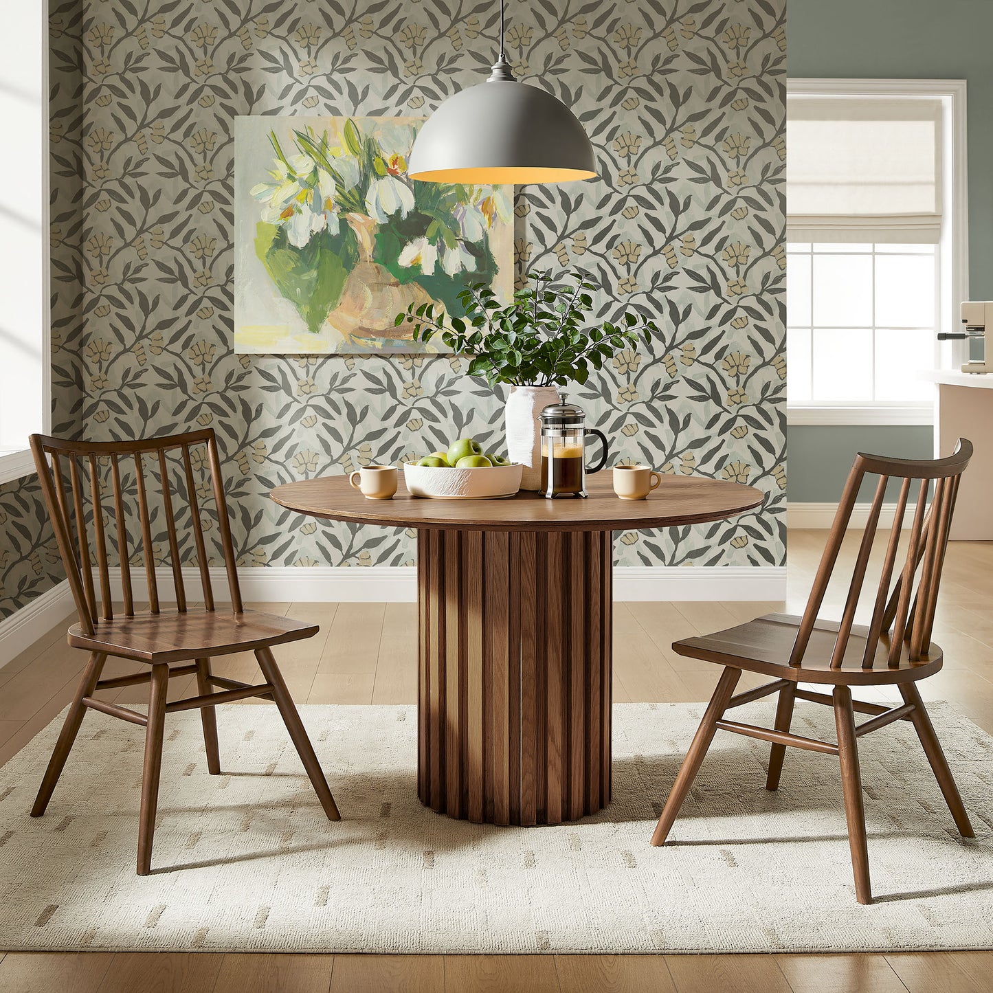 Alvar Spindle Back Dining Side Chairs Set of 2 by Modway