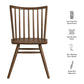 Alvar Spindle Back Dining Side Chairs Set of 2 by Modway