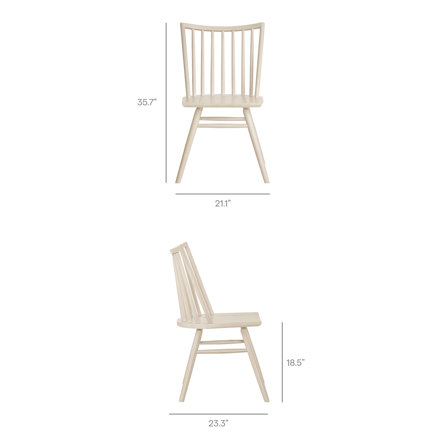 Alvar Spindle Back Dining Side Chairs Set of 2 by Modway