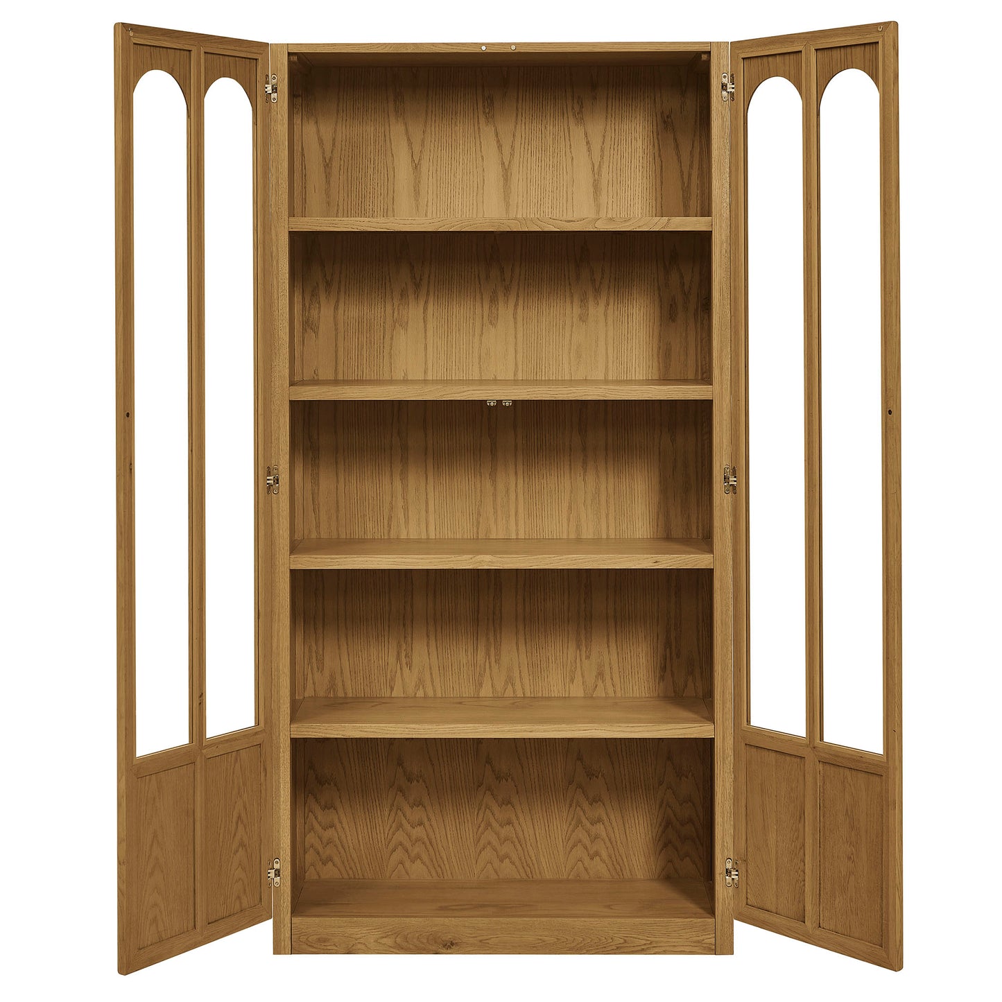 Anwen Solid Wood and Glass Display Cabinet by Modway